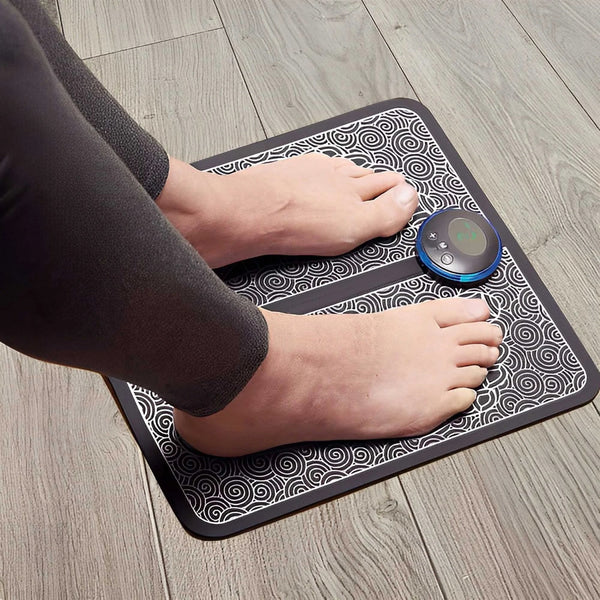 EMS foot massager mat shown from above