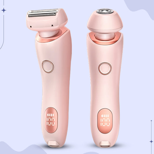 Electric wet and dry portable shaver on display
