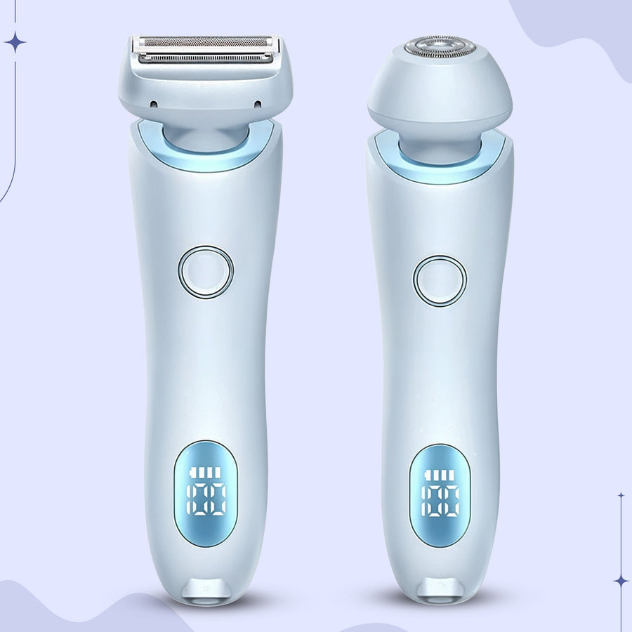Electric shaver in blue color option