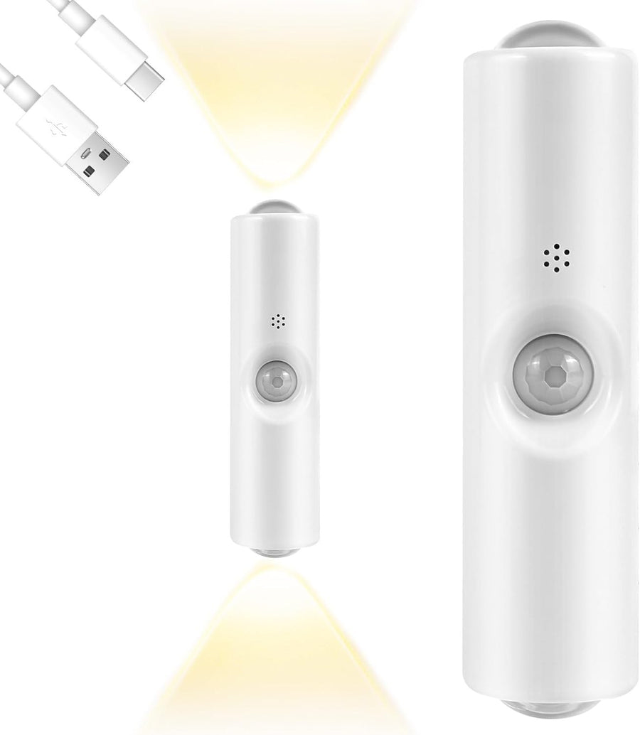 Magnetic LED wall light with warm white glow
