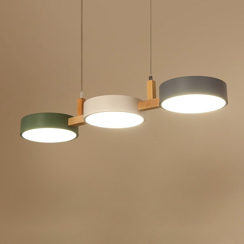 Side view of the LED pendant light fixture