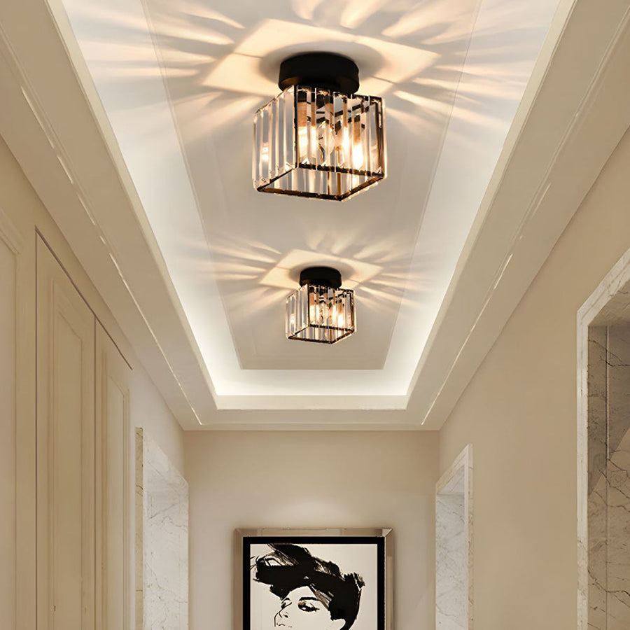 Modern ceiling light shown from below