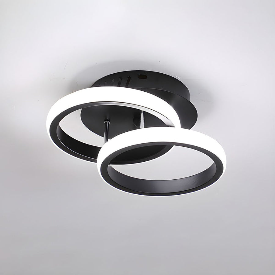 Modern geometric LED ceiling light clover shape