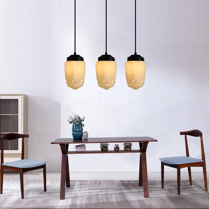 Pendant light shown with dimensions