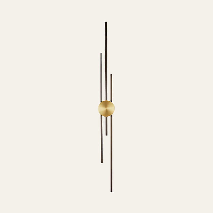 Wall sconce installed above a bed in a bedroom