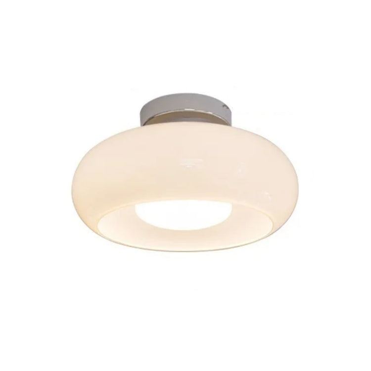 Detail of the metal frame on the ceiling light