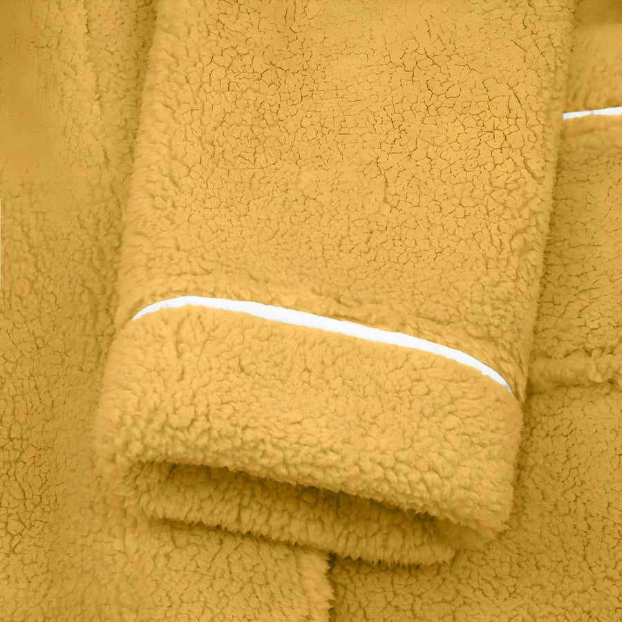 Bathrobe folded showing available color options