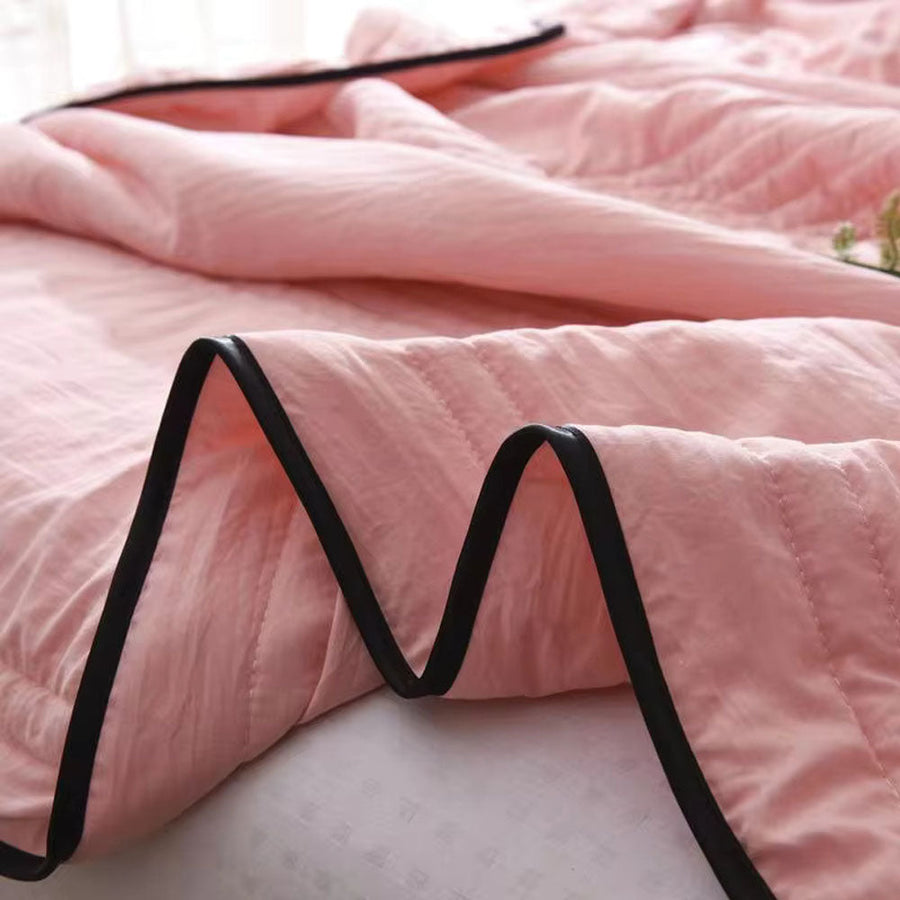 Cooling blanket shown in gray color