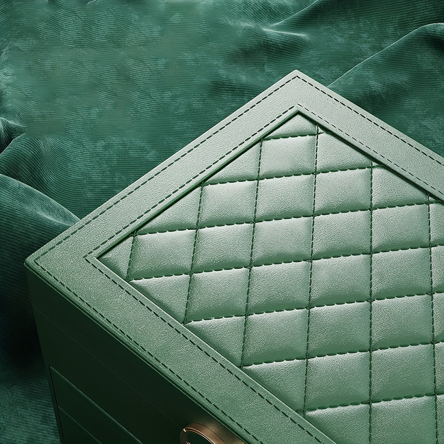 Jewelry box shown in green finish