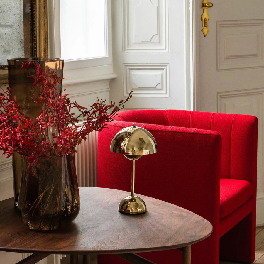 Table lamp shown in different color options