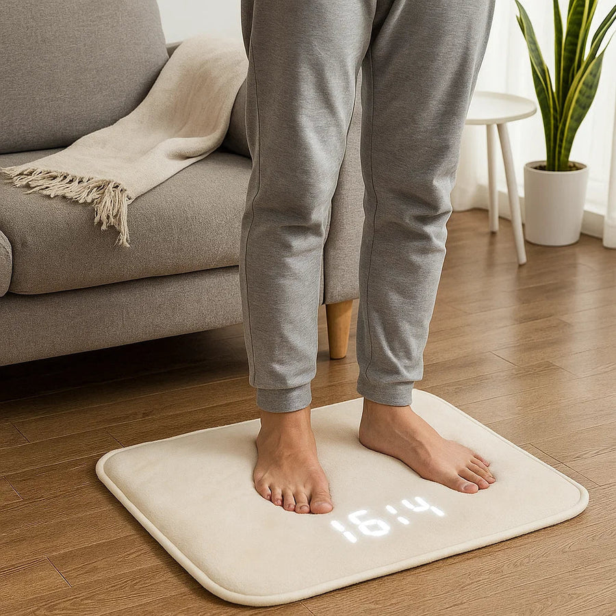 Step-on smart alarm clock designed for heavy sleepers