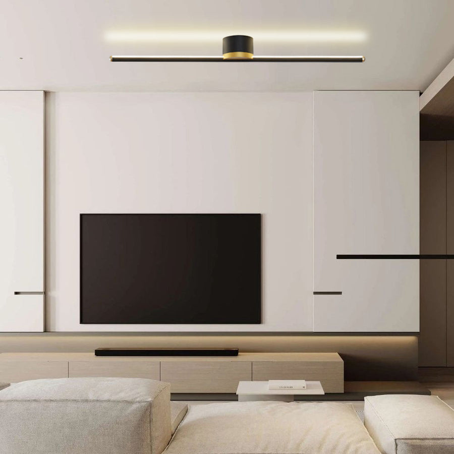 Detail shot of the LED semi-flush ceiling light finish
