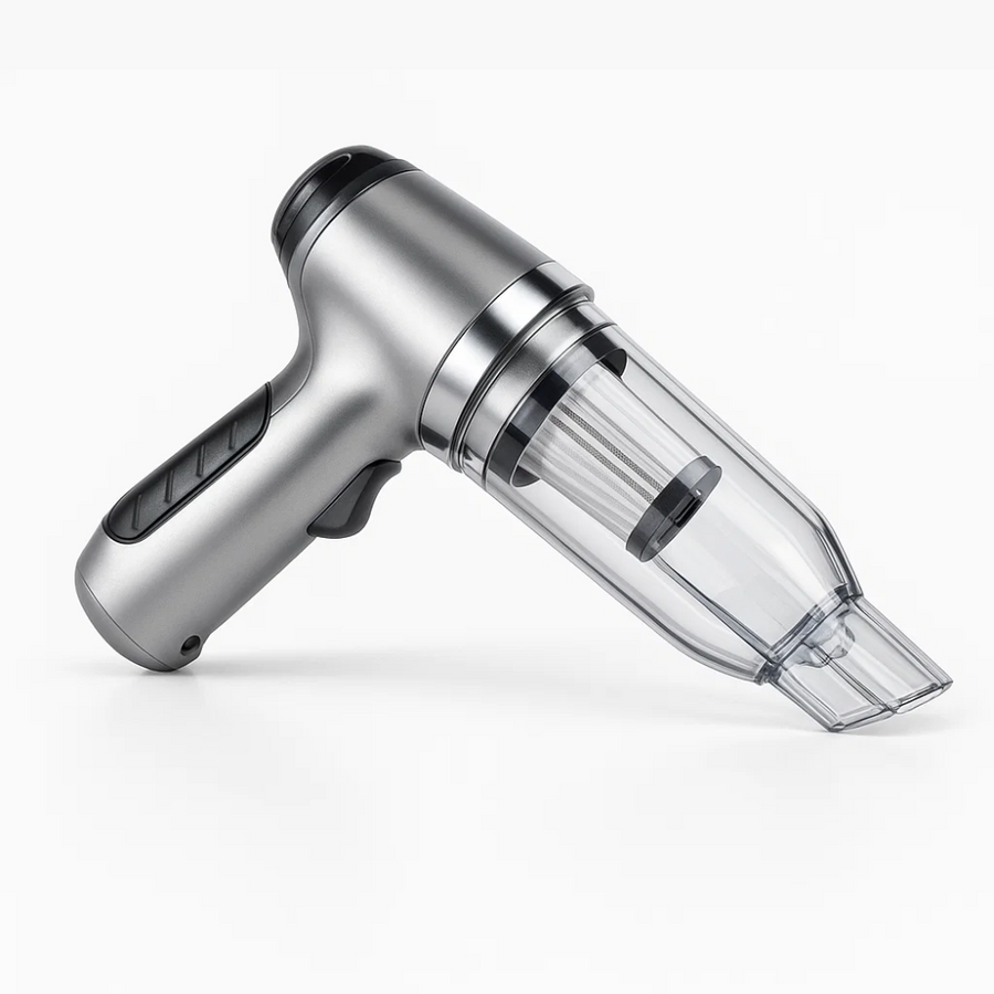 Side view of the cordless handheld car vacuum