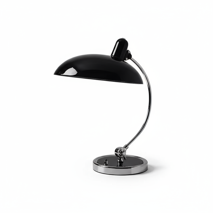 Lamp turned on showing warm ambient light output