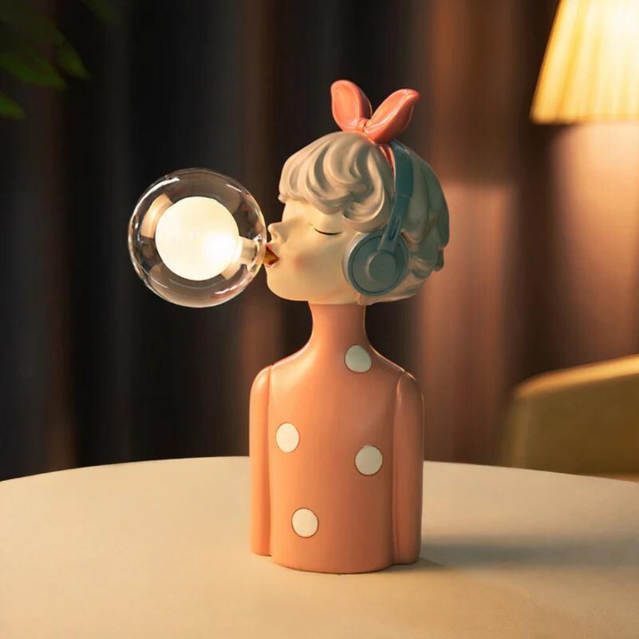 Table lamp displayed against a neutral background