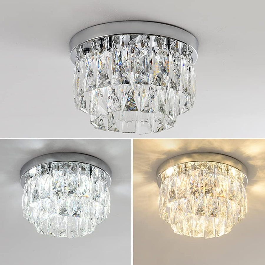 Art Deco LED ceiling light viewed from below