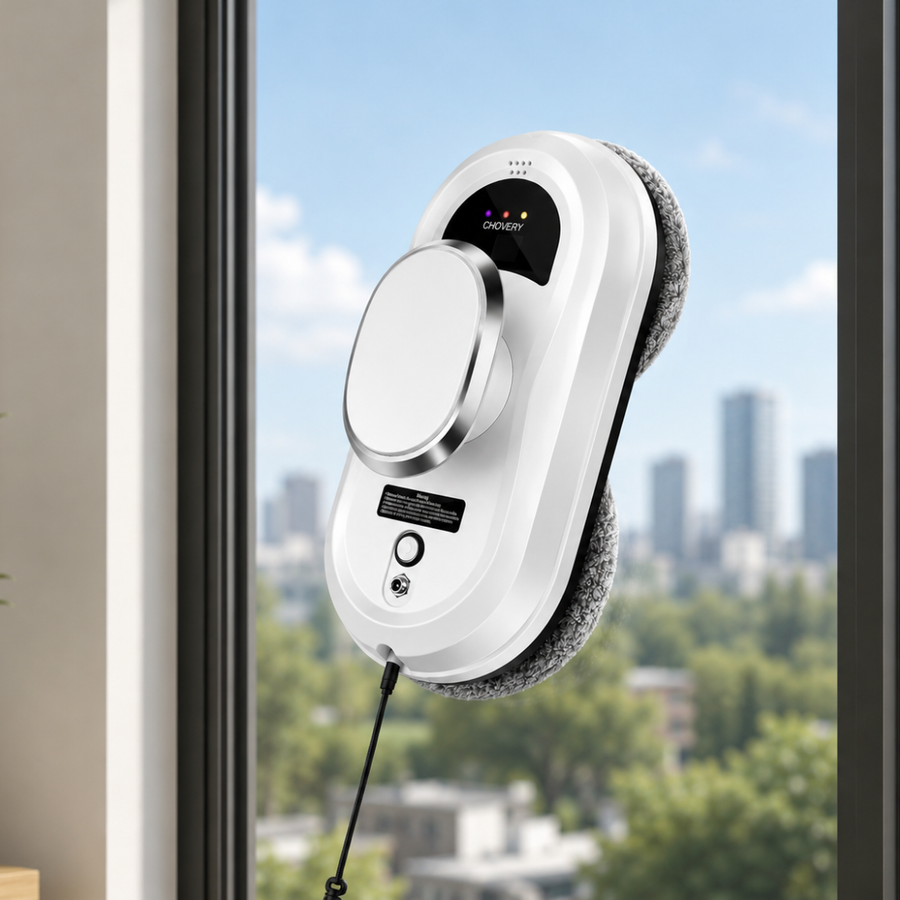 Window cleaning robot cleaning tile and glass surfaces