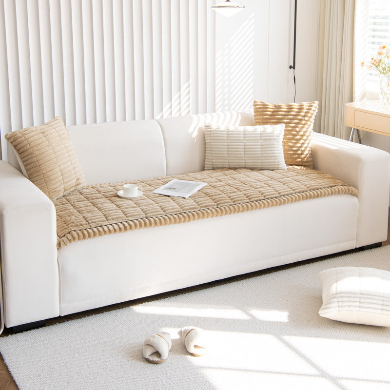 Non-slip backing shown on underside of cushion