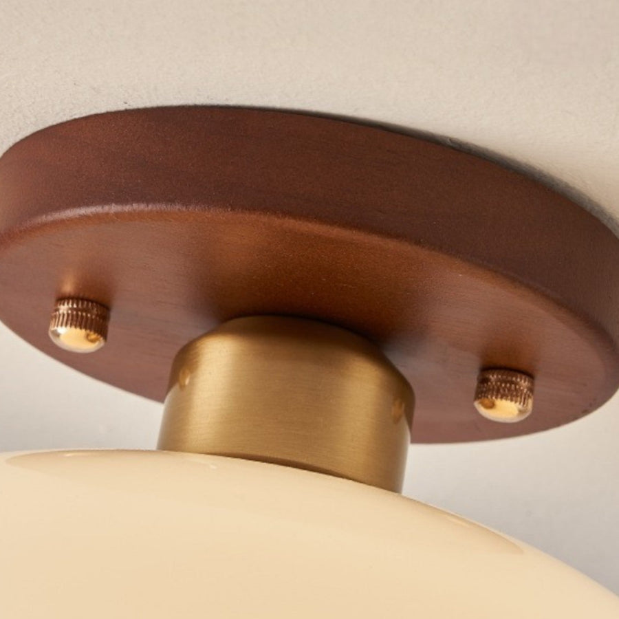 Modern industrial LED ceiling lamp shown from below