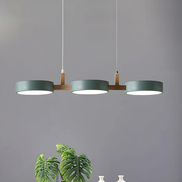 Modern Nordic pendant light illuminating a room