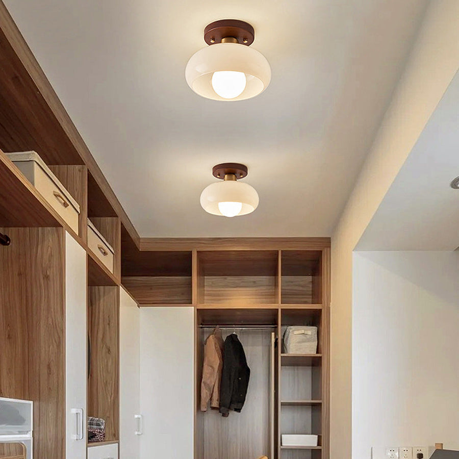 Underside view showing the lamp's bulb socket