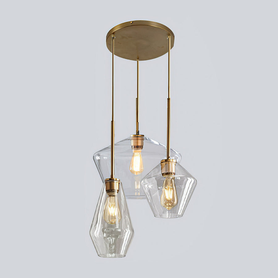 Top view of the pendant light's ceiling mount