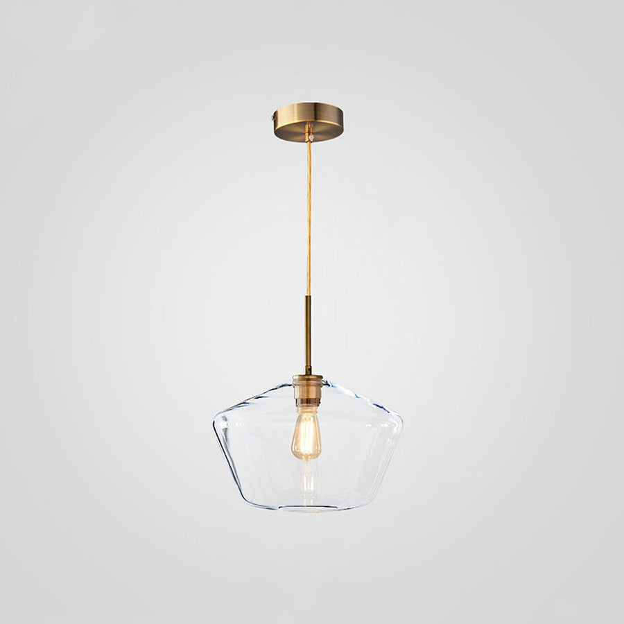 Pendant light shown in a living room setting