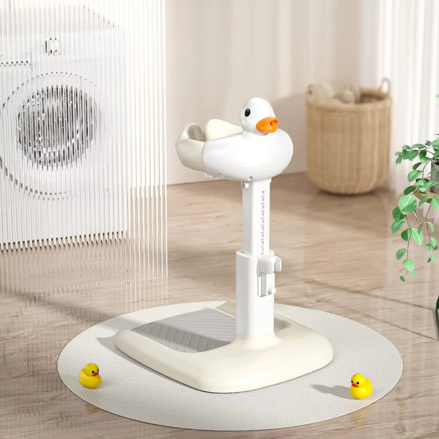 Detachable parts of the baby shower stand for easy cleaning