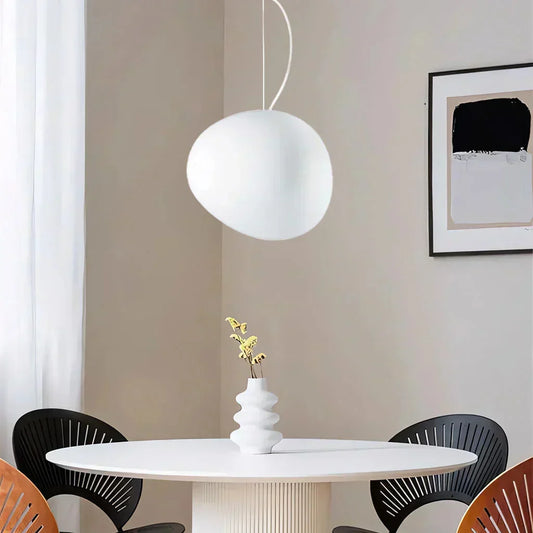 Modern white Pebble pendant light hanging fixture