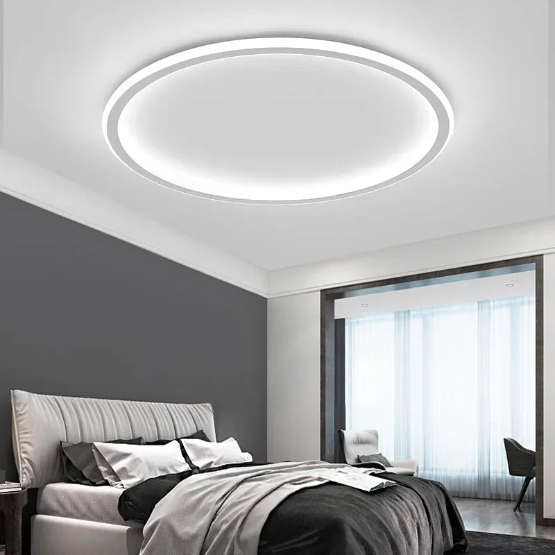 Front view of the round LED ceiling light
