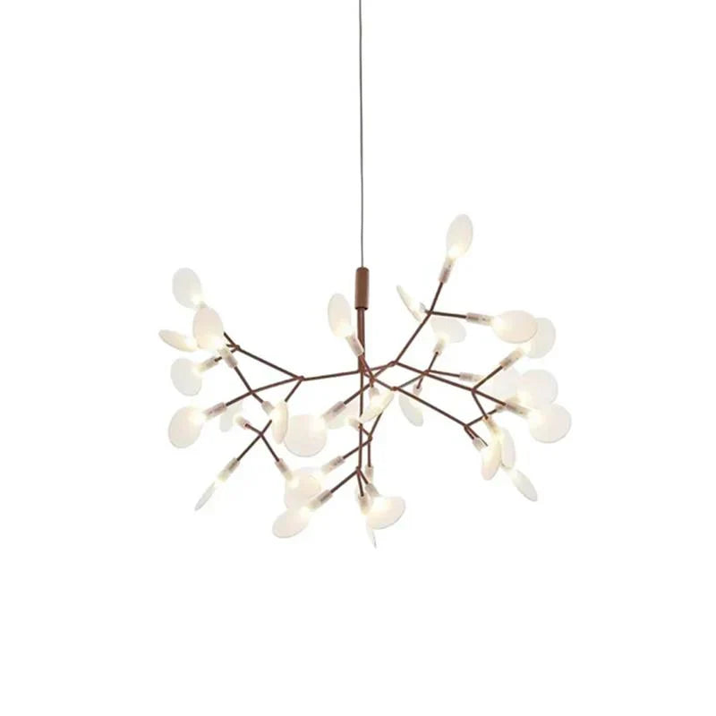 Rose gold version of the LED chandelier