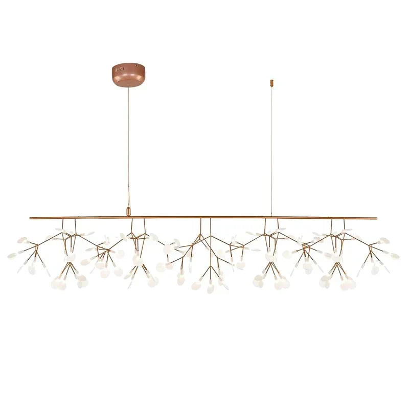 Chandelier viewed from below showing all light heads