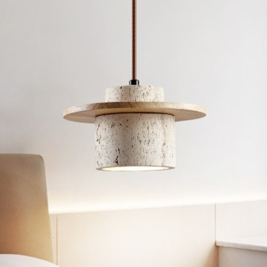 Pendant light illuminated with warm white glow