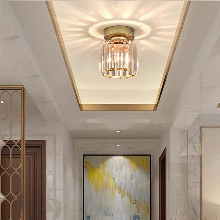 Detail of the light fixture's black finish