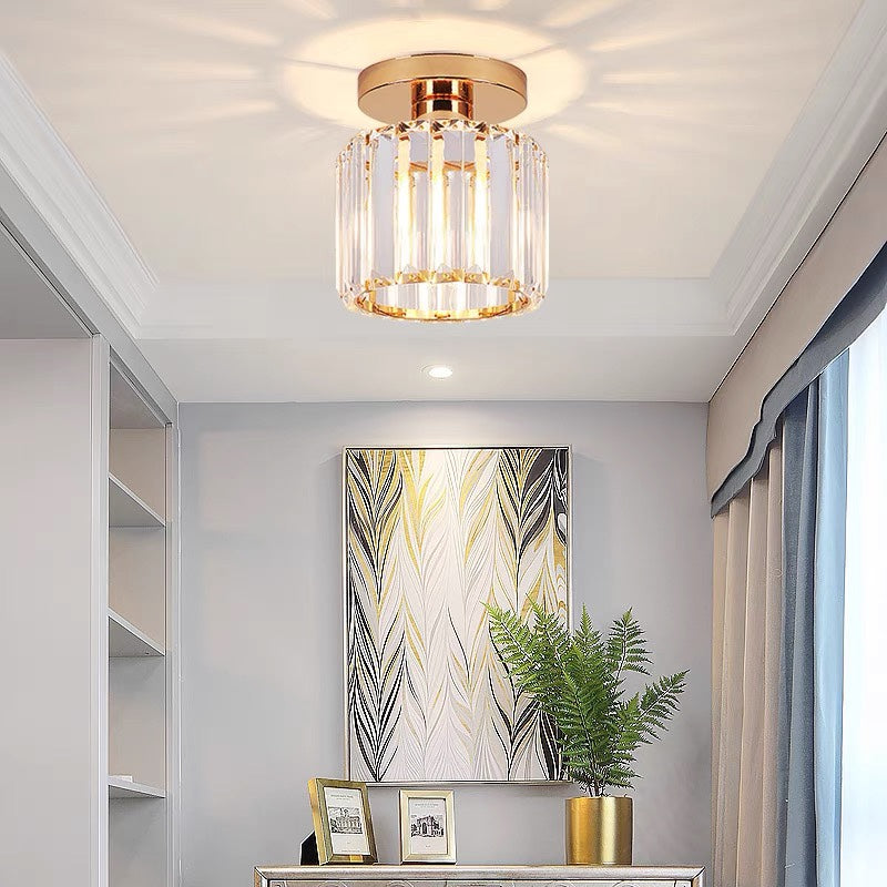 Small ceiling light installed in a hallway