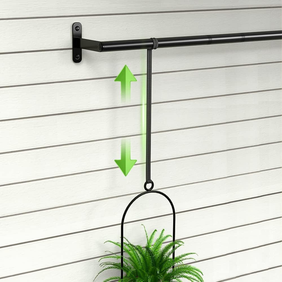 Hanging planter displayed on a plain background