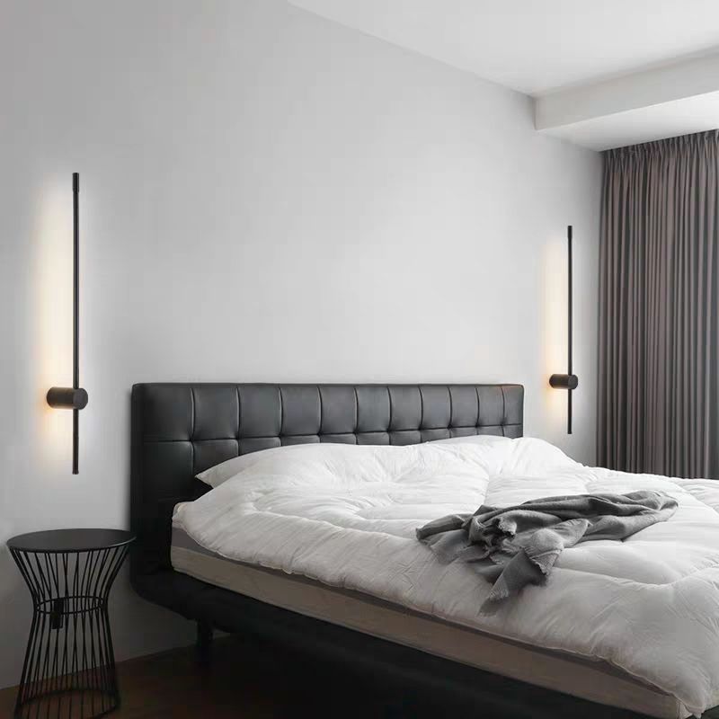 Side view showing the wall lamp's slim profile