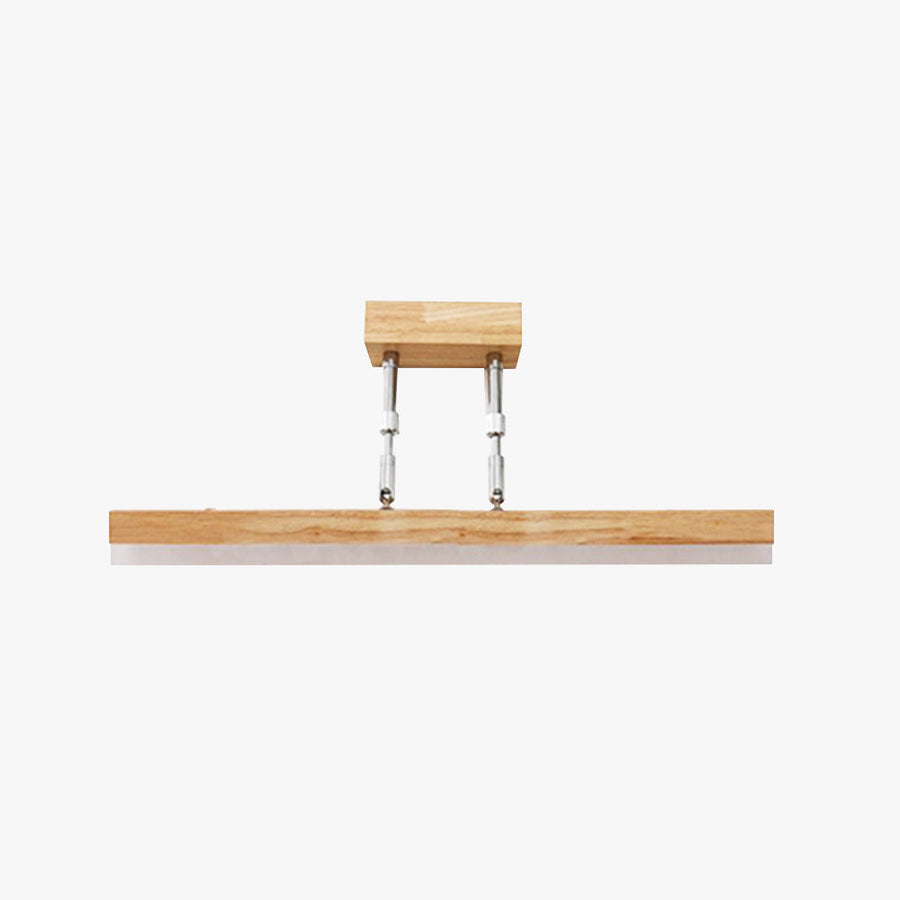 Minimalist linear LED wall sconce mounted on a wall