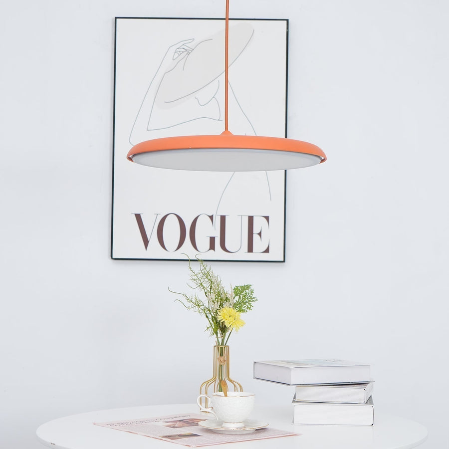 Modern minimalist LED pendant light in macaron colors, image 14