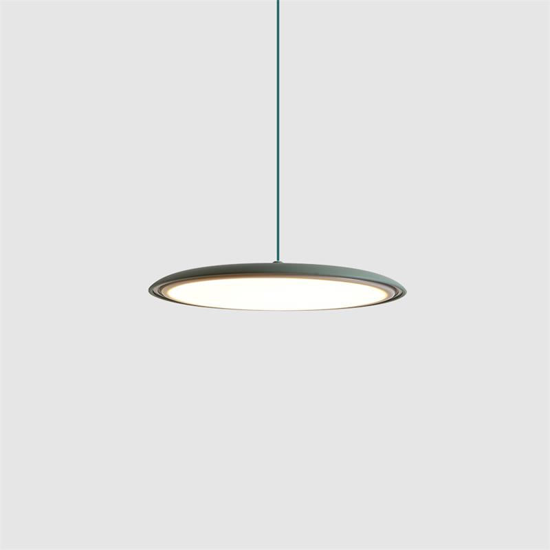 Modern minimalist LED pendant light in macaron colors, image 29