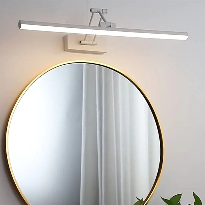 Side angle view of the LED wall lamp's slim profile