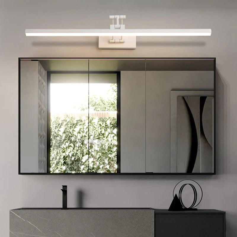 Wall lamp illuminating a cozy living room corner