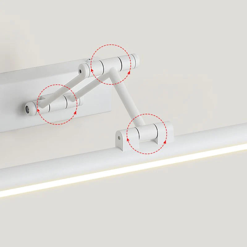 Wall lamp shown from below highlighting its shape