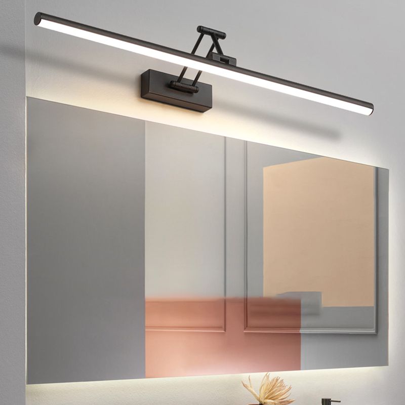 Wall lamp shown in white finish on a dark wall