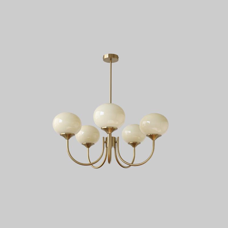 Full view of chandelier's overall silhouette