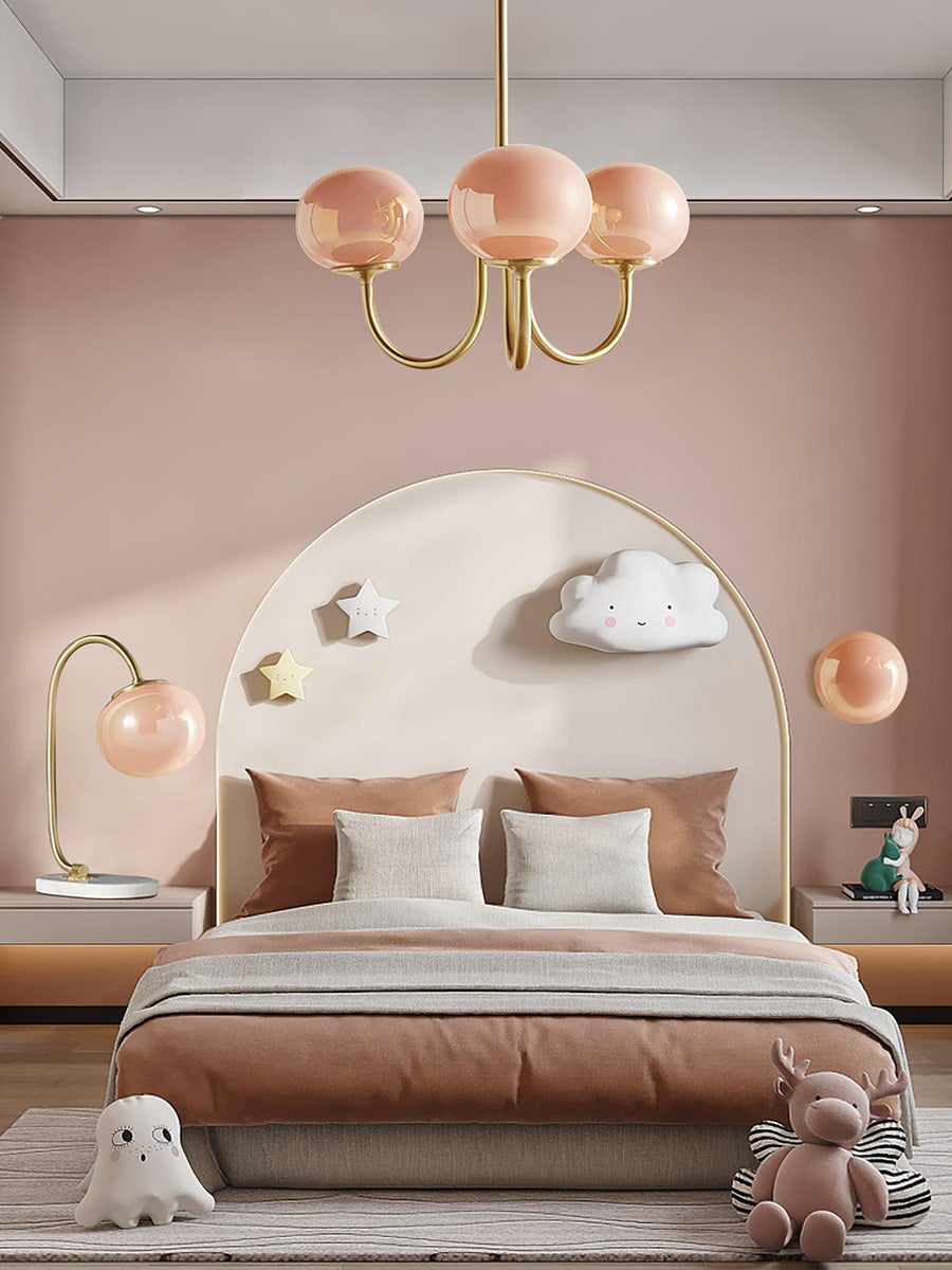 Chandelier styled above a breakfast nook