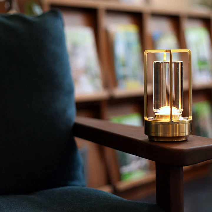 Close-up of the lamp's minimalist design