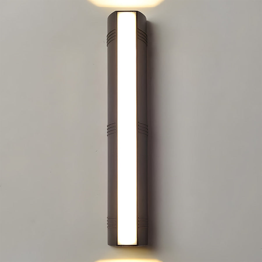 Close-up of the wall mounting bracket on the fixture