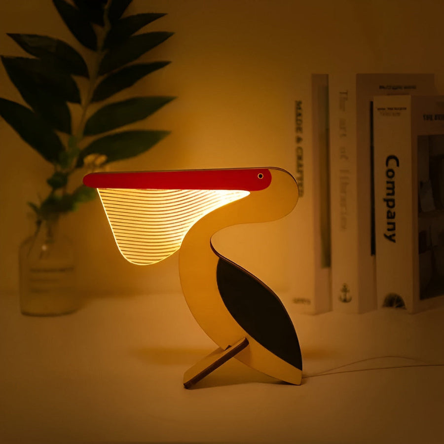 Minimalist table lamp placed on a living room side table