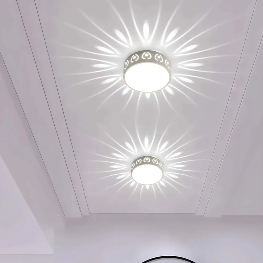 Side angle view of the LED ceiling light design
